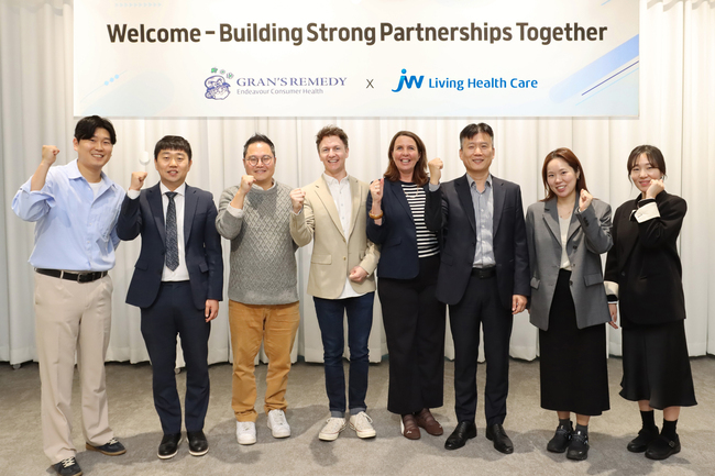 JW생활건강, 뉴질랜드 \ 그랜즈레미디\  개발사와 파트너십 강화...국내 유통·마케팅 전략 논의