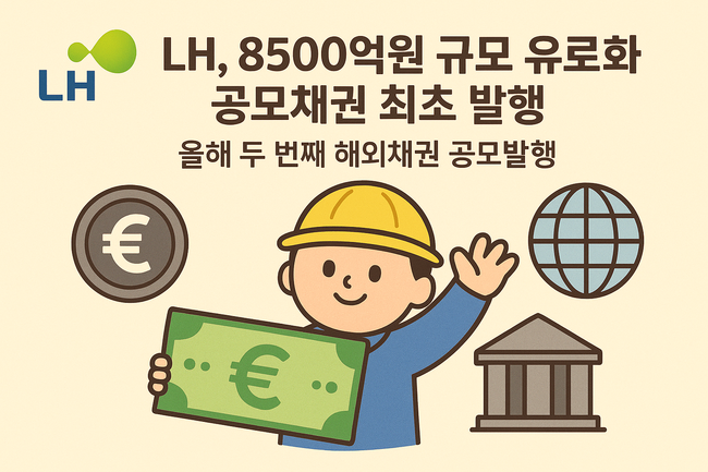 LH, 8500억원 규모 유로화 공모채권 최초 발행...올해 두 번째 해외채권 공모발행
