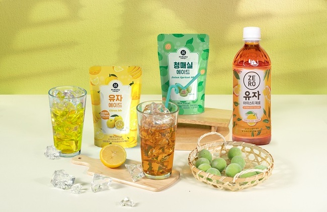 한국맥널티, 국산 유자·청매실 사용한 여름 시즌음료 3종 선봬