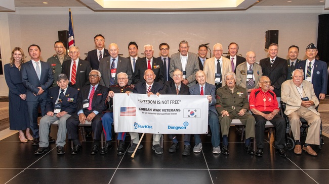 동원그룹 美 자회사 스타키스트, 한국전 참전용사 초청 만찬...12회째 감사 행사 개최