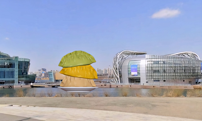롯데웰푸드, 간편식 브랜드 ‘식사이론’ 세빛섬에 초대형 만두 설치