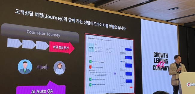 [현장] LG유플러스, 콜당 30초+월 117만분 단축 \ 혁신\ ...\ AI 상담 어드바이저\  기술설명회