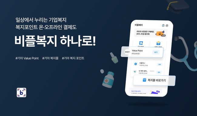 비즈플레이, \ 기아\  온·오프라인 통합 복지 결제망 구축... B2E 복지 시장 영향력 확대