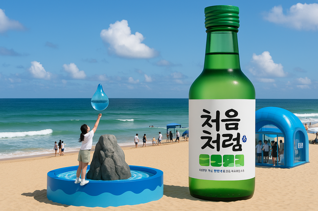 롯데칠성음료, 강릉 경포해변서 ‘처음처럼’ 팝업 운영