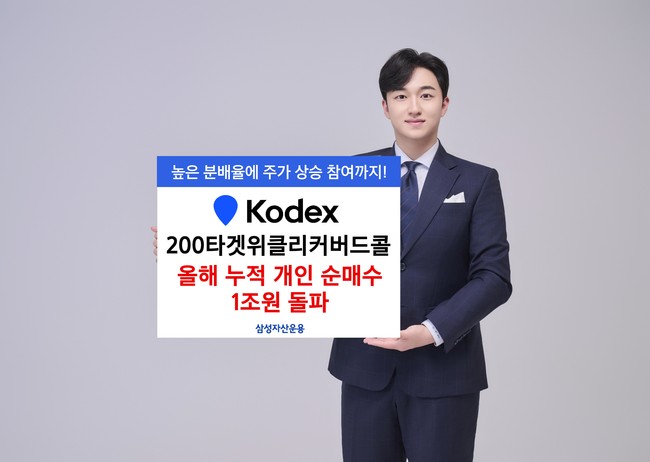 삼성자산운용 KODEX 200타겟위클리커버드콜, 개인순매수 1조 돌파
