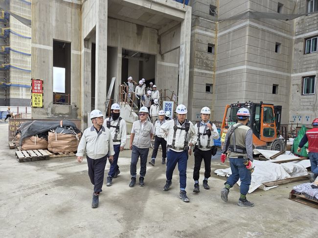 중흥그룹, 공사현장 안전·품질 합동점검 실시